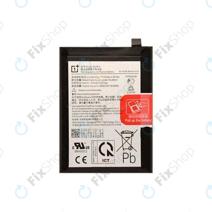 OnePlus Nord N10 5G - Baterie BLP815 4300mAh - 1031100035 Genuine Service Pack