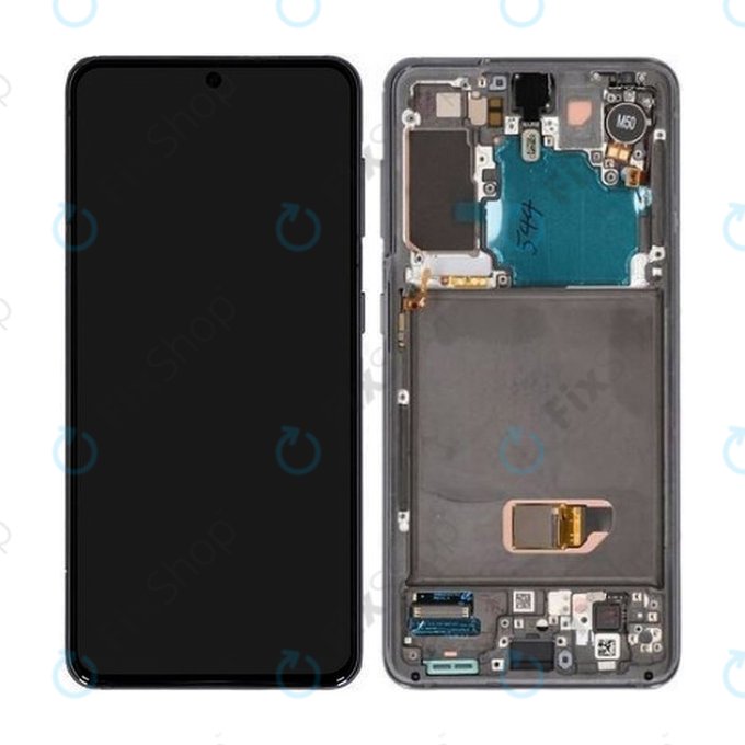 Samsung Galaxy S21 G991B - LCD Displej + Dotykové Sklo + Rám (Phantom Grey) - GH82-24544A, GH82-24545A, GH82-27255A Genuine Service Pack