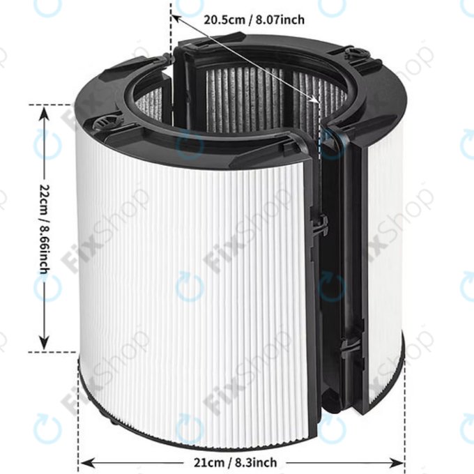Dyson Purifier-series, Purifier humidifier-series - HEPA filtr (Aktivní uhlí)