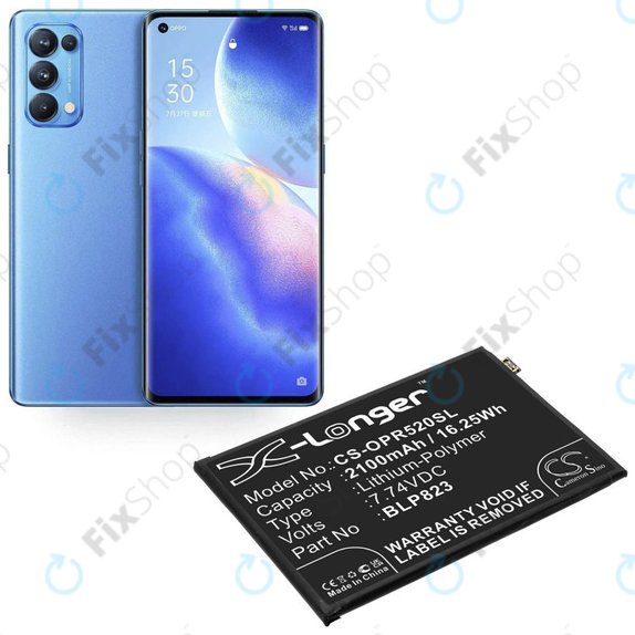 Oppo Reno 5 Pro - Baterie BLP823 2100mAh HQ