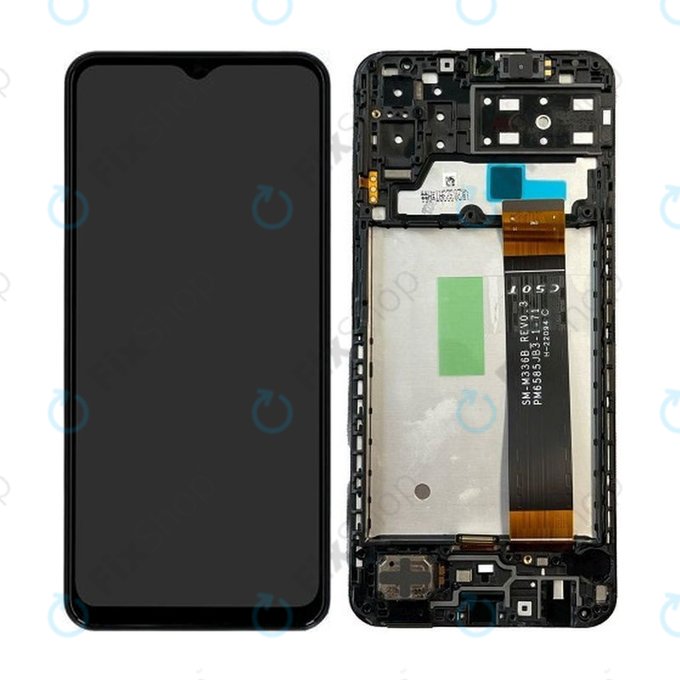 Samsung Galaxy A13 A135F - LCD Displej + Dotykové Sklo + Rám (Black) - GH82-28508A, GH82-28653A Genuine Service Pack