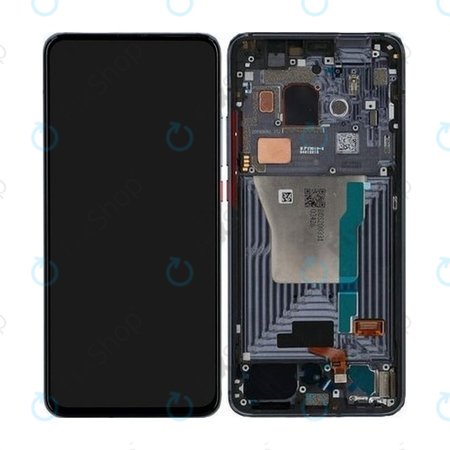 Xiaomi Pocophone F2 Pro - LCD Displej + Dotykové Sklo + Rám (Cyber Grey) - 56000G0J1100 Genuine Service Pack