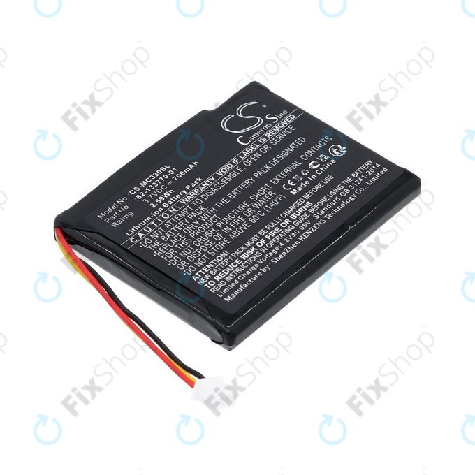 Baterie pro Motorola CS3070, CS3300, Zebra CS3070, 700mAh, Li-Ion, 3.7V, 82-133770-01, HQ
