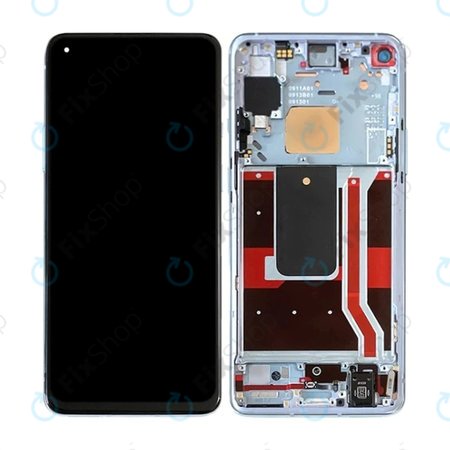 OnePlus 8T - LCD Displej + Dotykové Sklo + Rám (Black) TFT