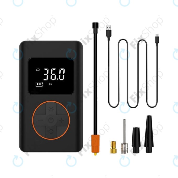 Přenosný Elektrický Vzduchový Kompresor s Příslušenstvím (7.4V, 1800mAh)