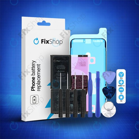 Apple iPhone X - Baterie 2716mAh FixPremium + Lepka pod Baterii + Lepka pod LCD + Set Nářadí - Multipack