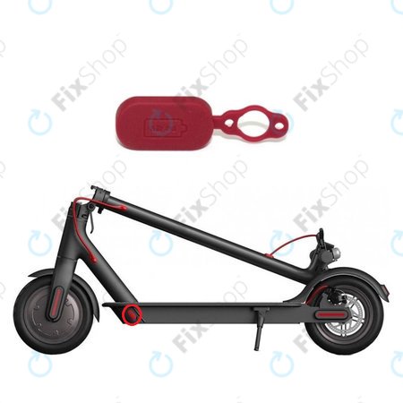 Xiaomi Mi Electric Scooter 1S, 2 M365, Essential, Pro, Pro 2 - Gumová Krytka Nabíjecího Konektoru (Red)