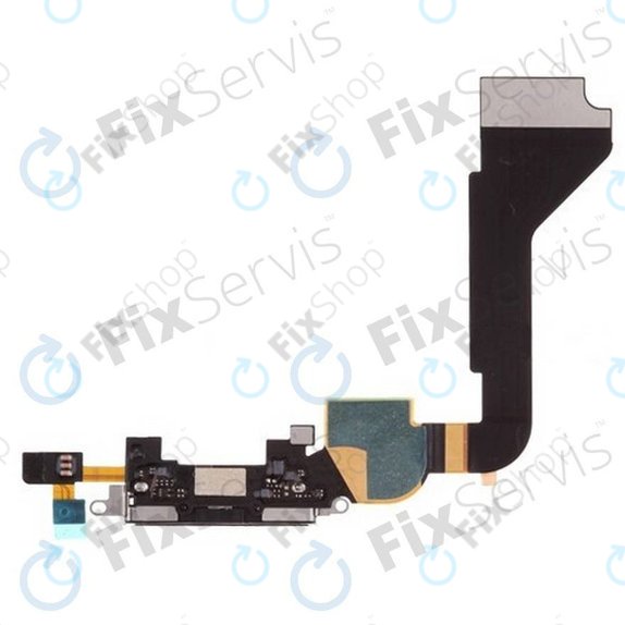 Apple iPhone 4 - Nabíjecí Konektor + Mikrofon + Flex Kabel (Black)