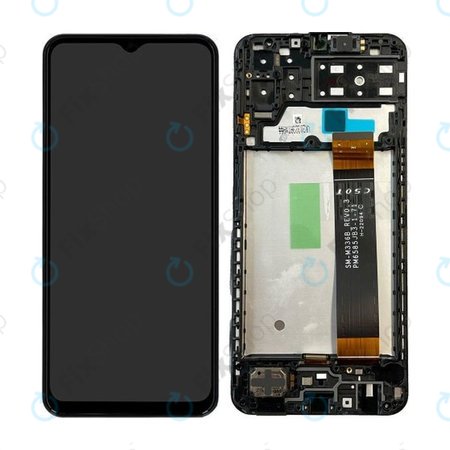 Samsung Galaxy A13 A135F - LCD Displej + Dotykové Sklo + Rám (Black) - GH82-28508A, GH82-28653A Genuine Service Pack