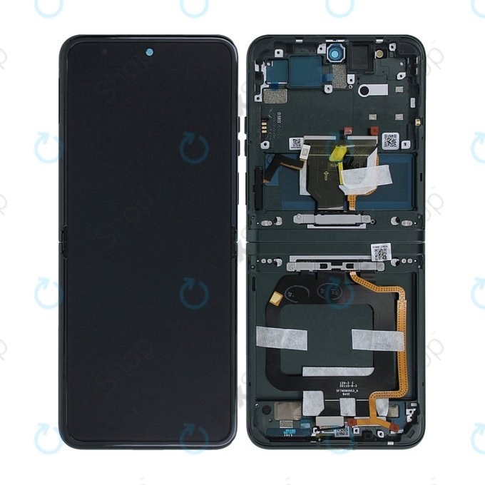 Motorola Razr 40 - LCD Displej + Dotykové Sklo + Rám (Sage Green) - 5D68C22834 Genuine Service Pack