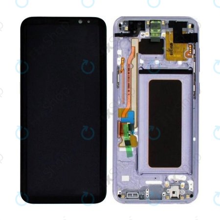 Samsung Galaxy S8 Plus G955F - LCD Displej + Dotykové Sklo + Rám (Orchid Gray) - GH97-20470C, GH97-20564C, GH97-20565C Genuine Service Pack