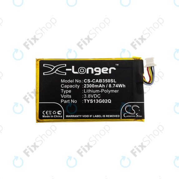 Baterie pro Caterpillar CAT B35, 2300mAh, Li-Pol, 3.8 V, TYS13G02Q, HQ
