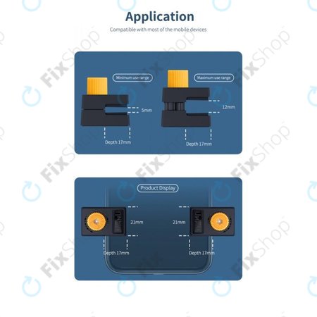 QianLi iClamp 2.0 - Plastová Svorka s Gumovou Výplní - Rozpětí 12mm (4 ks)