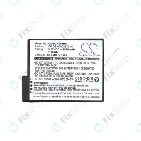 Baterie pro DJI Osmo Action 5, 1950mAh, Li-Ion, 3.87V, CP.OS.00000370.01, HQ