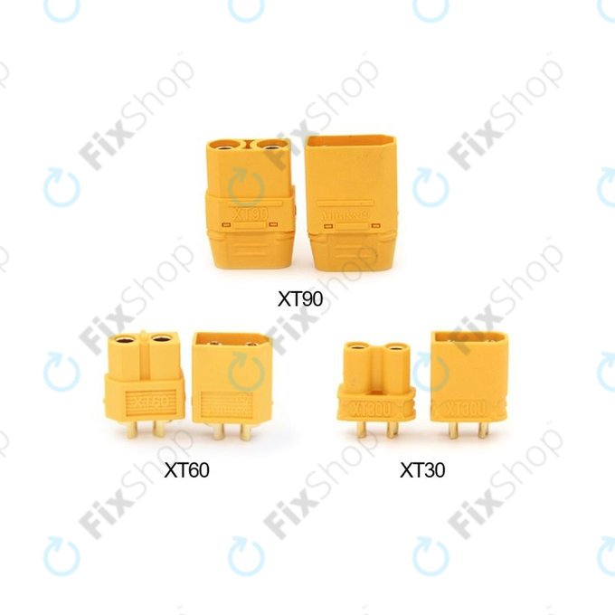 Amass - Bateriové Konektory (XT30U + XT60 + XT90)