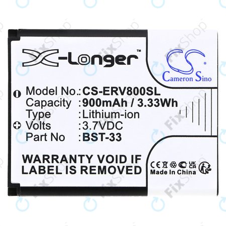 Baterie pro Sony Ericsson W595, K790i, K800i, W850i, W900i, W950i, 900mAh, Li-ion, 3.7V, BST-33, HQ