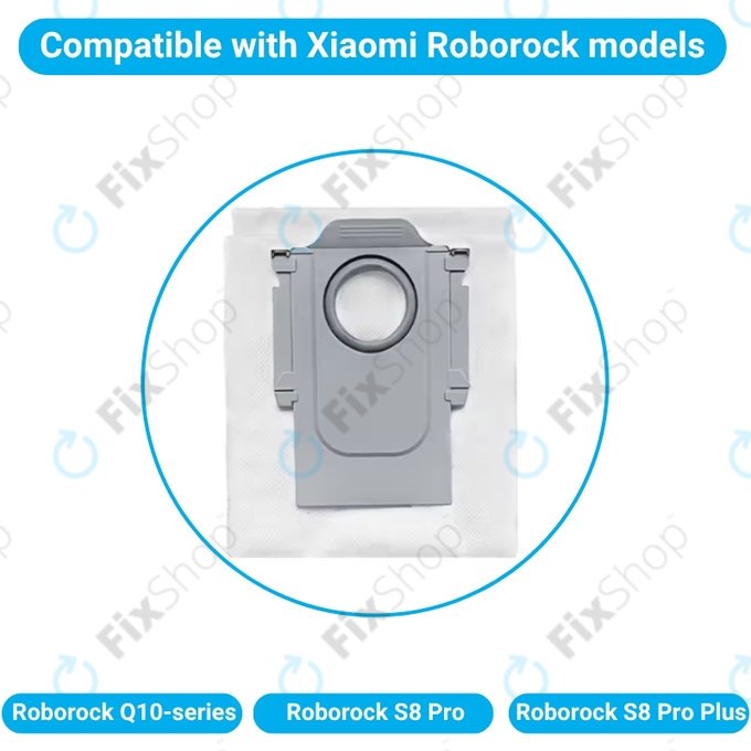 Sáček do vysavače, 4 ks pro Xiaomi Roborock Q10-series, S8 Pro, S8 Pro Plus