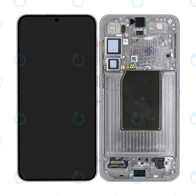Samsung Galaxy S25 Plus - LCD Displej + Dotykové Sklo + Rám (Silver Shadow) - GH82-36368A Genuine Service Pack