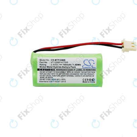 Baterie pro Motorola MBP20, 700mAh, Ni-MH, 2.4V, VT1208014770G, HQ