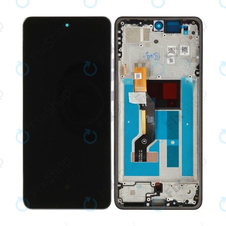 Displej pro Motorola Moto G86 5G, Dotykové sklo s rámem, Cosmic Sky, 5D68C30475, Genuine Service Pack