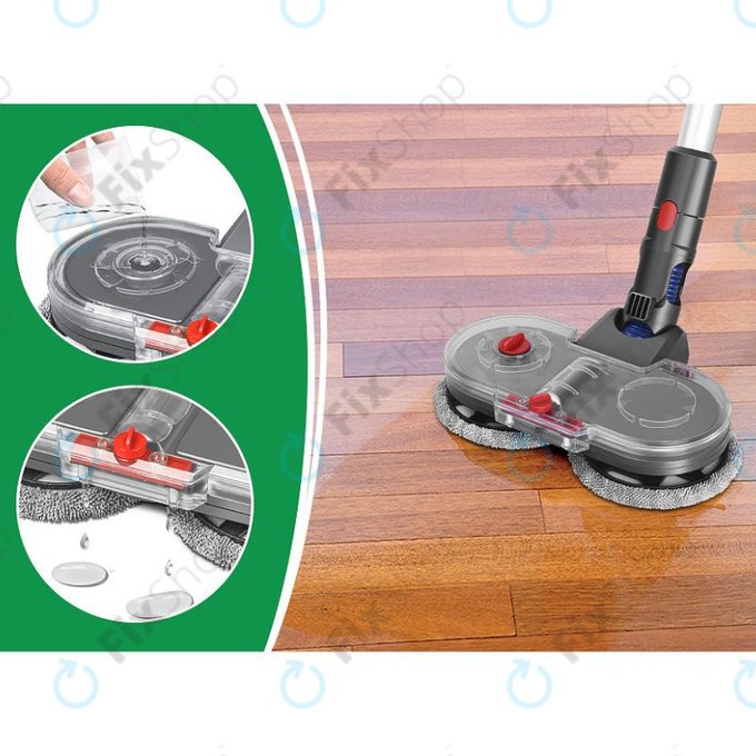 Dyson V-series, Outsize - Elektrická Hlavica s Mopem a Nádržkou