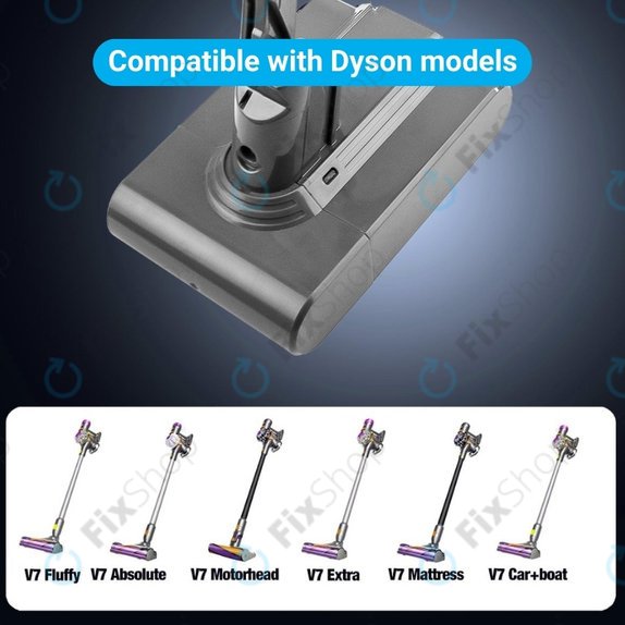 Dyson V7 - Baterie 968670-02, 968670-03 Li-Ion 21.6V 4000mAh