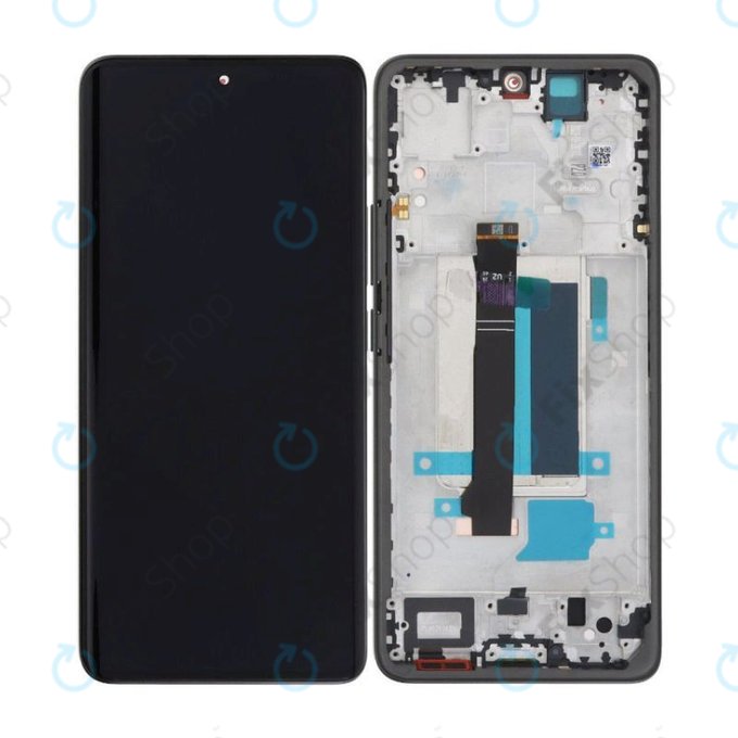 Xiaomi Redmi Note 13 Pro+ 23090RA98C - LCD Displej + Dotykové Sklo + Rám (Fushion Black) OLED