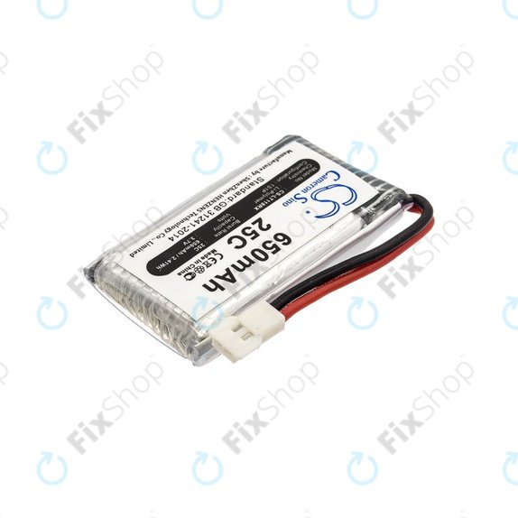 Baterie pro Hubsan X4 H107, 650mAh, Li-Pol, 3.7V, H107C-A24, HQ