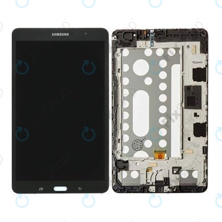 Samsung Galaxy Tab 4 Pro 8.4 T320 - LCD Displej + Dotykové Sklo + Rám (Black) - GH97-15556B Genuine Service Pack