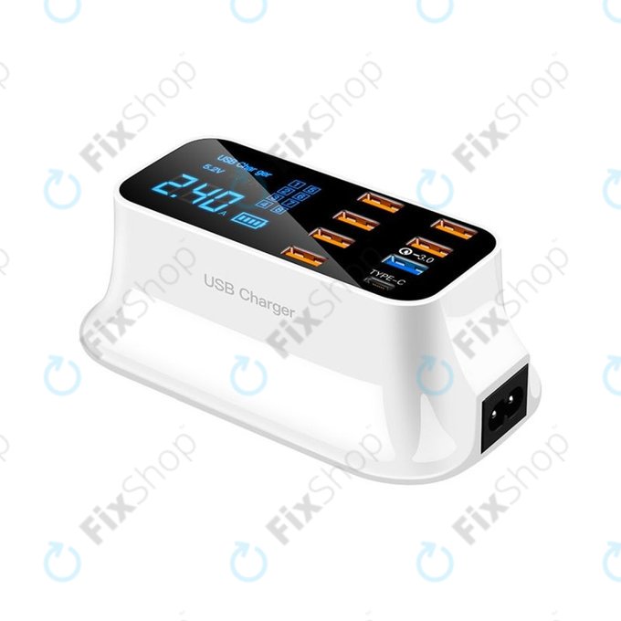 Asometech Model E - USB Servisní Nabíjecí Stanice s USB 3.0 a USB-C