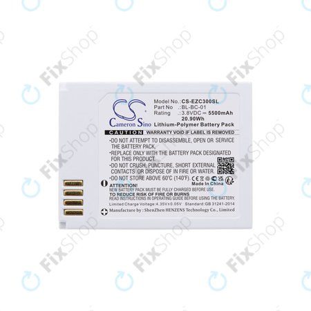 Baterie pro Ezviz C3a, 5500mAh, Li-Pol, 3.8V, BL-BC-01, HQ