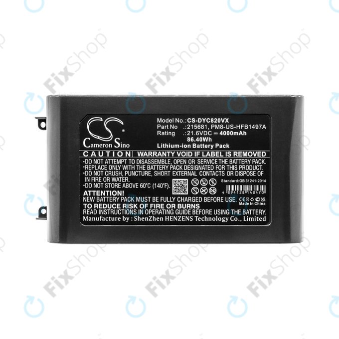 Dyson V8 - Baterie 215681, PM8-US-HFB1497A Li-Ion 21.6V 4000mAh HQ