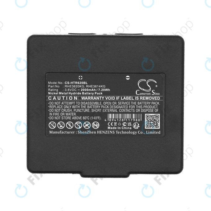 Baterie pro Hetronic Abitron Mini, 2000mAh, Ni-MH, 3.6V, RHE3620KG, HQ