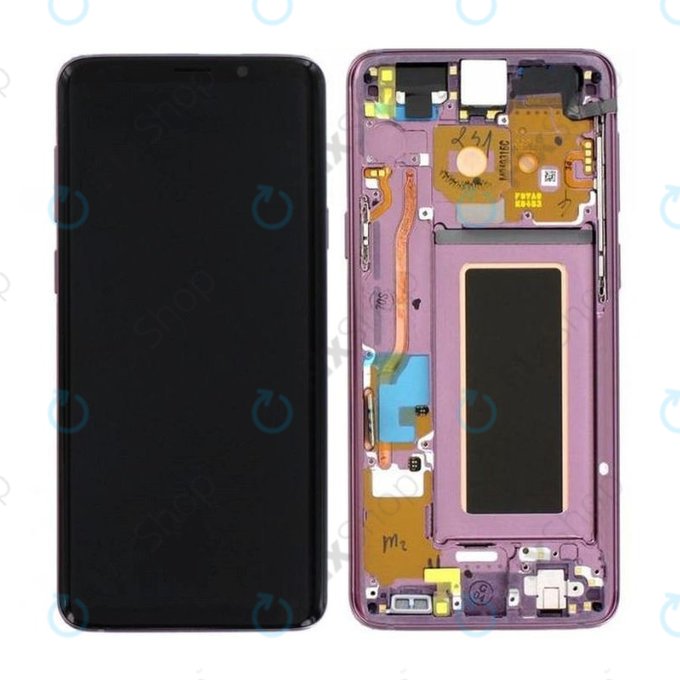 Samsung Galaxy S9 G960F - LCD Displej + Dotykové Sklo + Rám (Lilac Purple) - GH97-21696B, GH97-21697B Genuine Service Pack