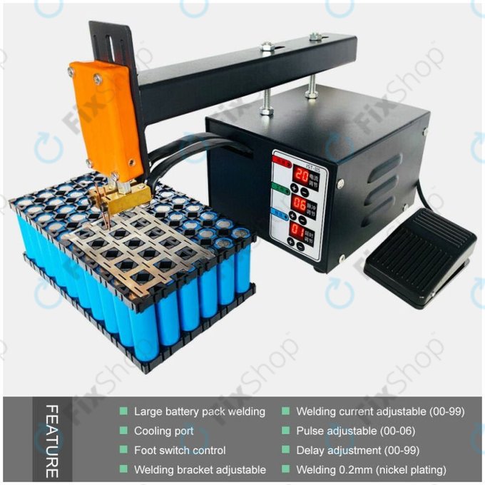 JST-IIS - 3KW High Power 18650 - Pulzní Svářečka na Lithiové Baterie