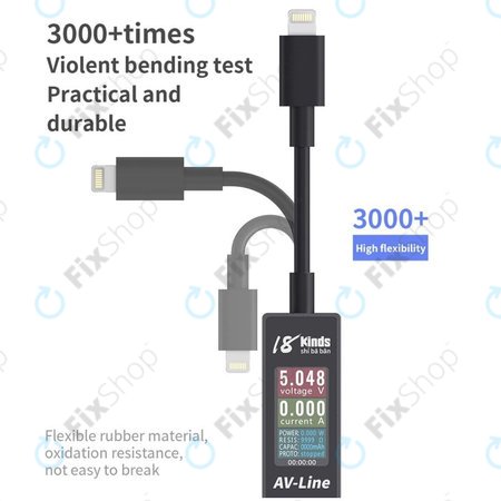 AV-Line - Smart Detekční Nabíjecí Kabel (Lightning - USB-A)