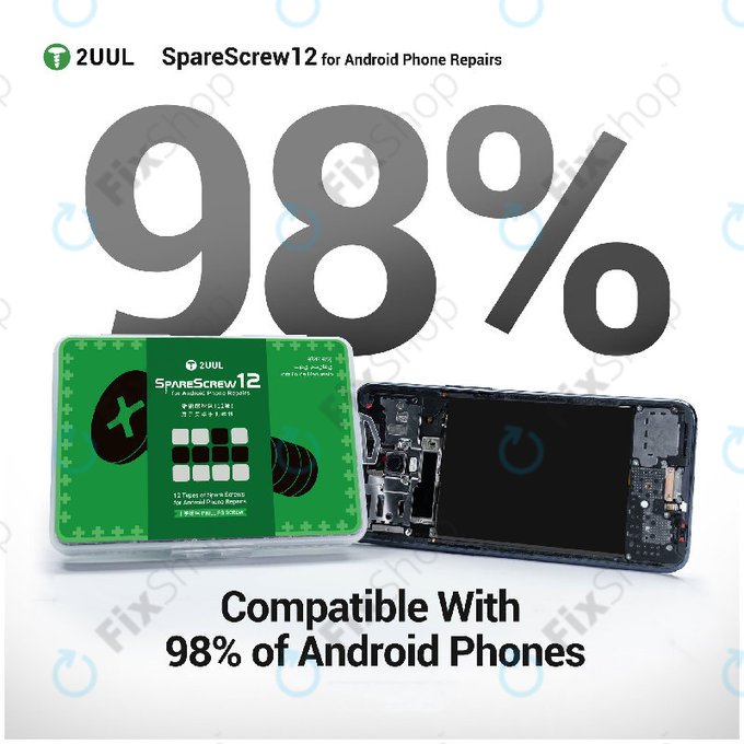 Sada Phillips šroubků pro Android servisy 2UUL SC12, 1200ks/balení