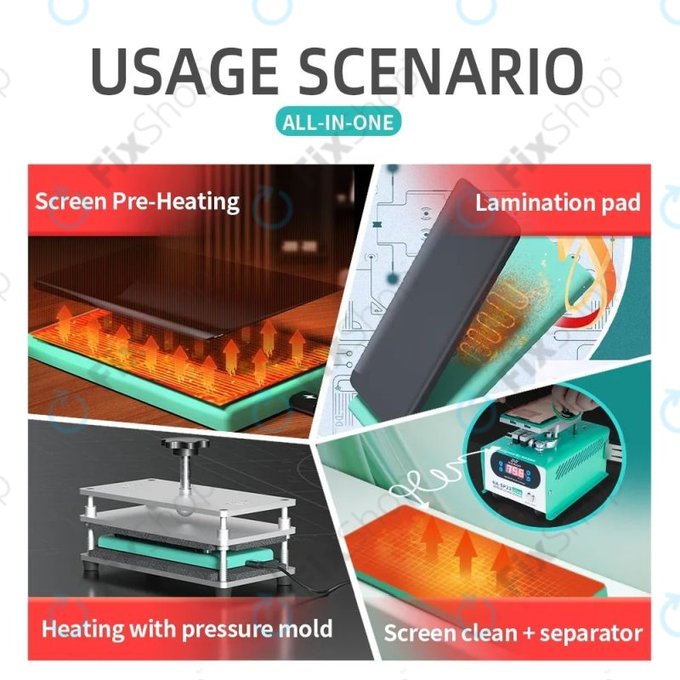 Nasan - Kompaktní tepelná podložka pro demontáž LCD displejů