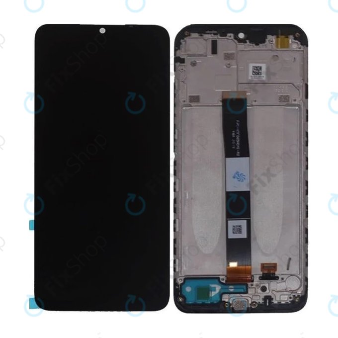 Xiaomi Redmi 9A - LCD Displej + Dotykové Sklo + Rám (Black) TFT