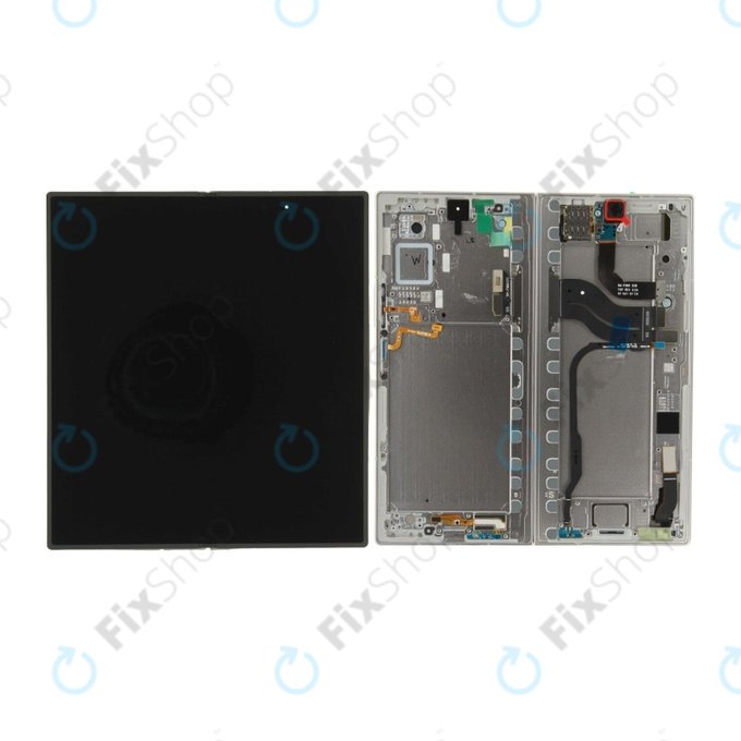 Samsung Galaxy Z Fold 7 F966B - LCD Displej + Dotykové Sklo + Rám (Silver Shadow) OLED