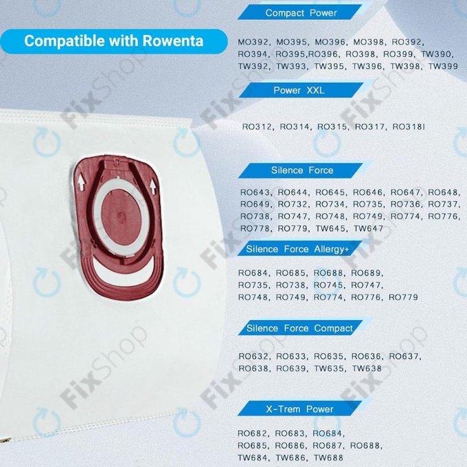 Rowenta Silence Force, X-Trem Power - Sáček do Vysavače ZR200720