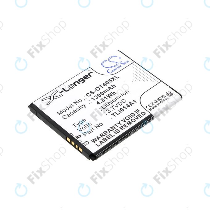 Baterie pro Alcatel OneTouch Evolve, 1300mAh, Li-Ion, 3.7V, TLi014A1, HQ