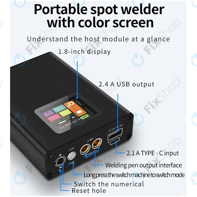 Docreate SW - Přenosná Bodová Svářečka Baterií s Displejem (5000mAh)