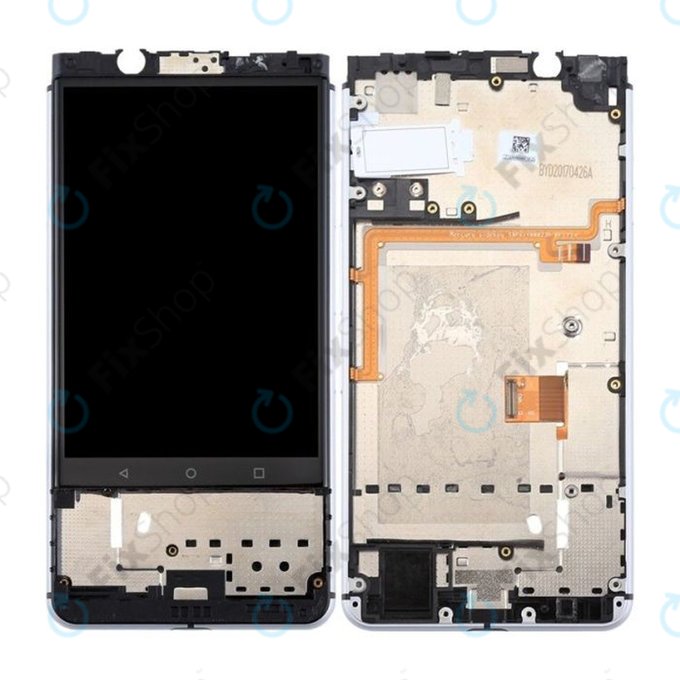 Blackberry Keyone - LCD Displej + Dotykové Sklo + Rám (Black) TFT
