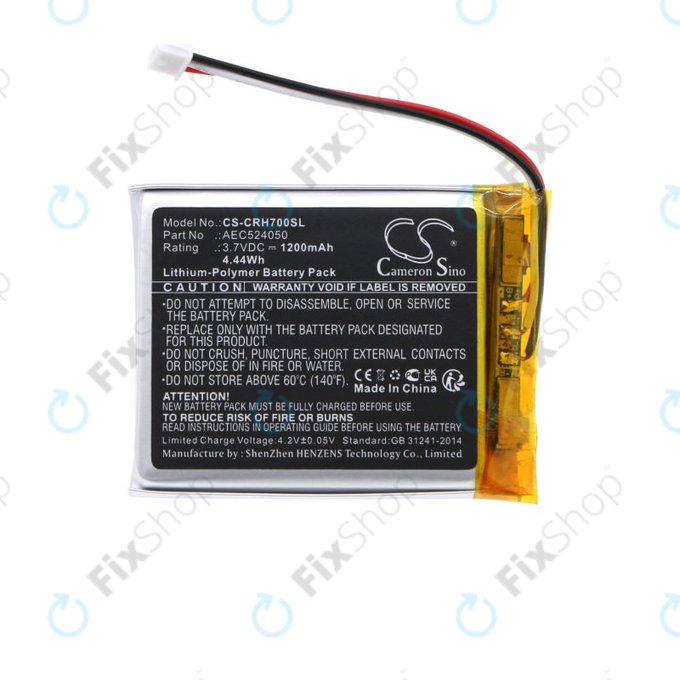 Baterie pro Corsair HS75 XB, HS70 SE Void Pro RGB, HS70SE, 1200mAh, Li-Pol, 3.7V, AEC524050, HQ