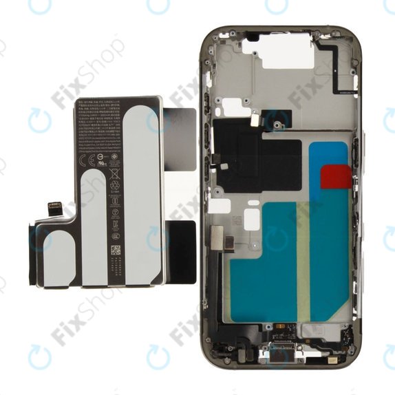 Střední Rám s Baterií pro iPhone 16 Pro | Natural Titanium | ZD076-00692 | Genuine Apple