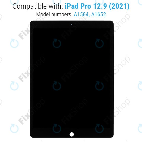 LCD Displej pro iPad Pro 12.9" (1st Gen 2015), Black, Dotykové sklo bez rámu, Refurbished