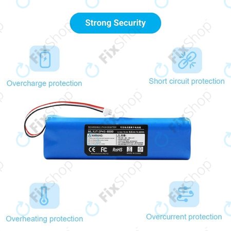 Xiaomi Roidmi EVE Plus, Viomi, Lydsto, Proscenic, Tefal - Baterie XJT-2P4S-6800 Li-Ion 14.4V 6800mAh