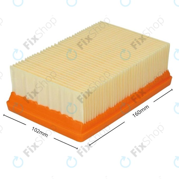 Kärcher WD-series, MV-series, KWD-series - Plochý Prachový Filtr