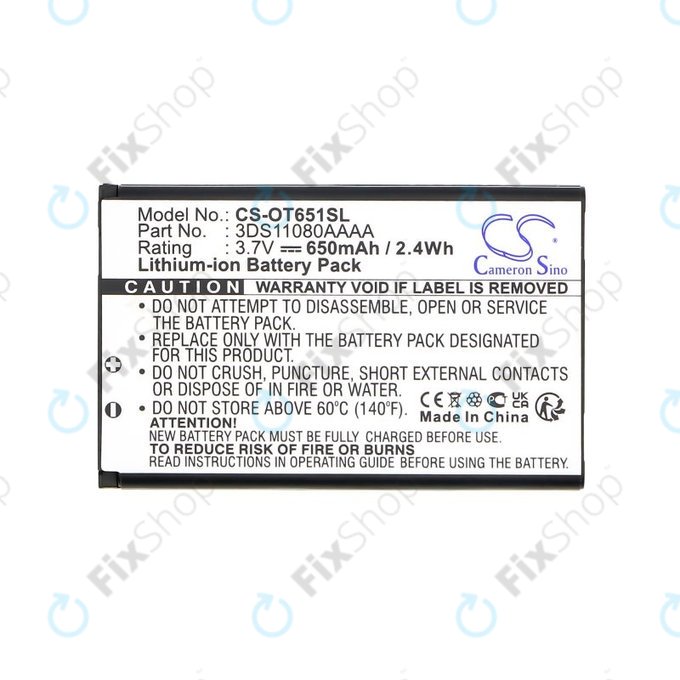 Baterie pro Alcatel Lollipops, 650mAh, Li-Ion, 3.7V, 3DS11080AAAA, HQ